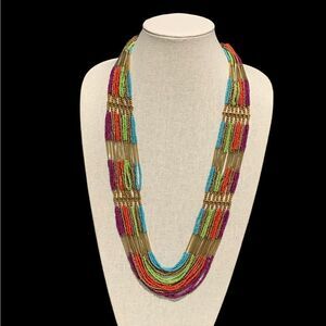 ⭐️Rare⭐️ Rainbow Beaded Necklace